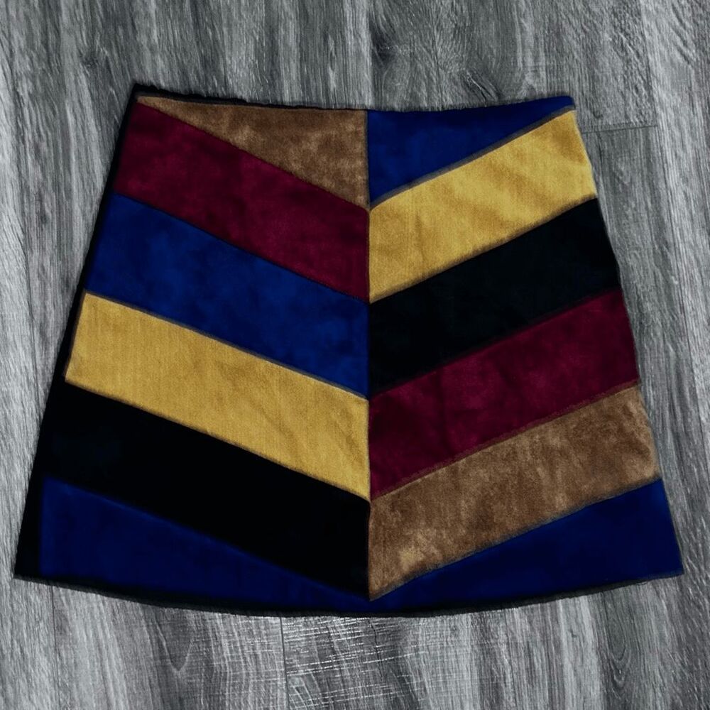 Karlie suede black brown women’s skirt size S